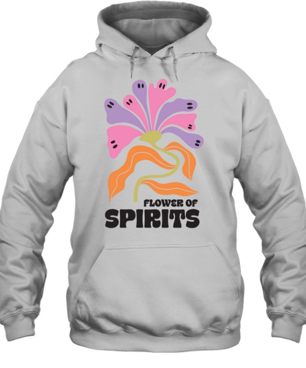 Flower Of Spirits Boho Ghost Petals Halloween T- Unisex Hoodie
