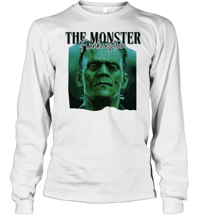 Frankenstein The Monster Classic Horror Sci-Fi Graphic T- Long Sleeved T-shirt