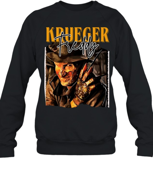 Freddy Krueger Nightmare Glove Blade Horror Movie Graphic T- Unisex Sweatshirt