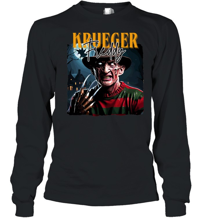 Freddy Krueger Nightmare Horror Slasher Glove Long Sleeved T-shirt