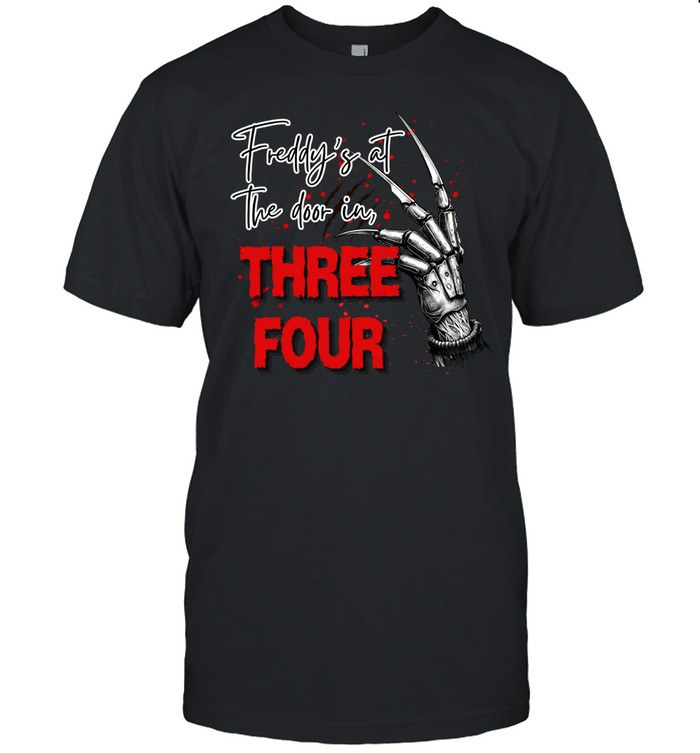 Freddy's At The Door Three Four Glove Halloween T- Classic Men's T-shirt Freddy's At The Door Three Four Glove Halloween T- Classic Men's T-shirt