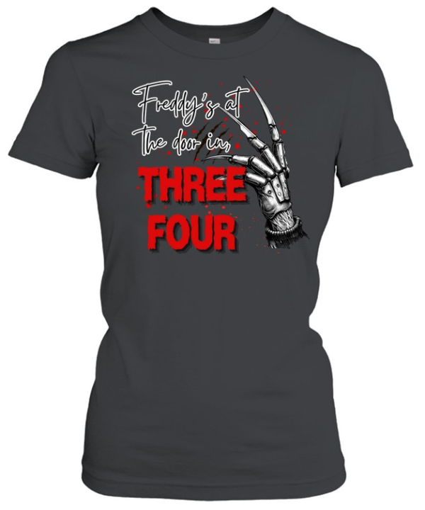 Freddy's At The Door Three Four Glove Halloween T- Classic Women's T-shirt