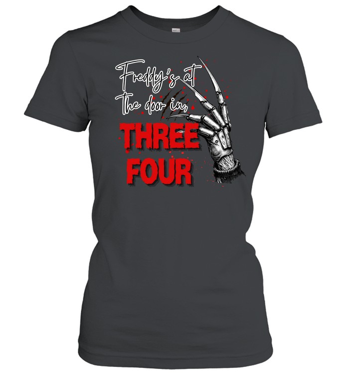 Freddy's At The Door Three Four Glove Halloween T- Classic Women's T-shirt