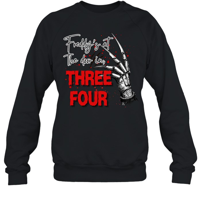 Freddy's At The Door Three Four Glove Halloween T- Unisex Sweatshirt Freddy's At The Door Three Four Glove Halloween T- Unisex Sweatshirt