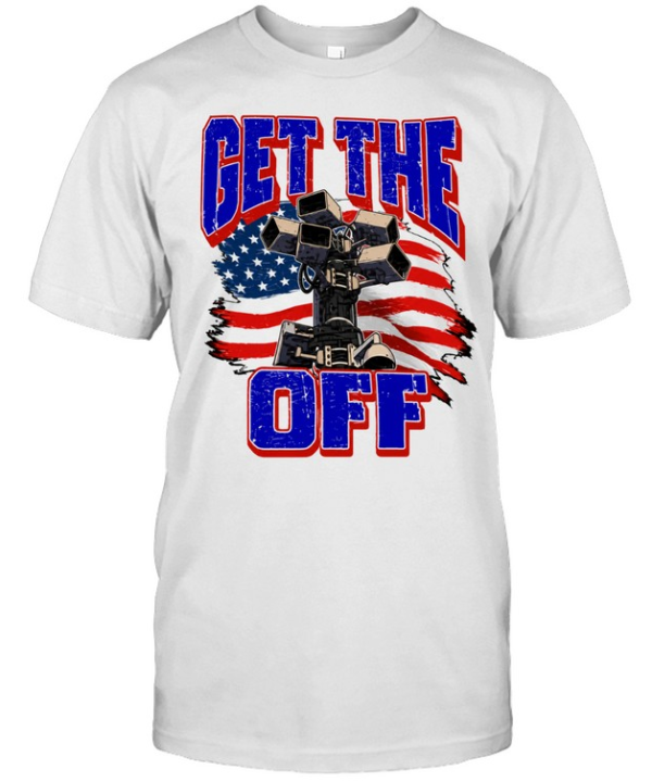 Get The Off Surveillance Camera American Flag Classic Men's T-shirt