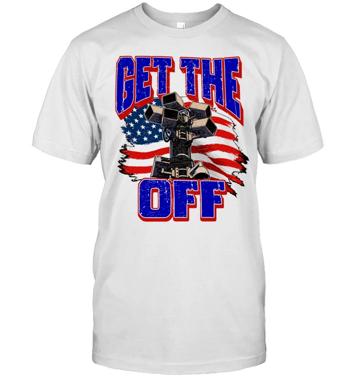 Get The Off Surveillance Camera American Flag Classic Men's T-shirt Get The Off Surveillance Camera American Flag Classic Men's T-shirt