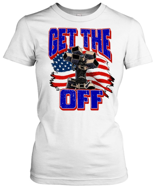 Get The Off Surveillance Camera American Flag  Classic Women's T-shirt