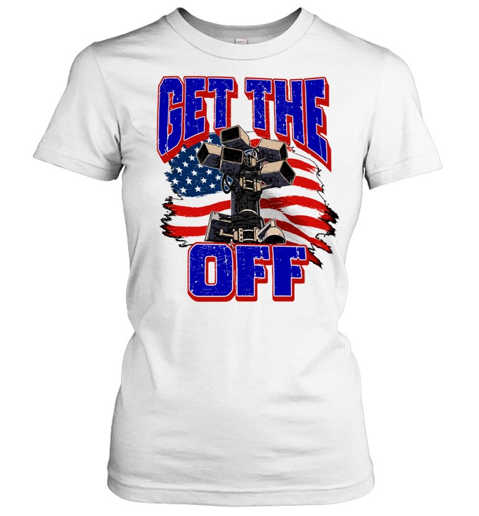 Get The Off Surveillance Camera American Flag Classic Women's T-shirt