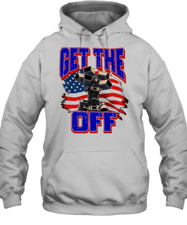Get The Off Surveillance Camera American Flag Unisex Hoodie