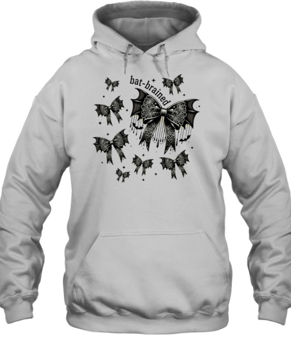 Gothic Bat Wing Lace Ribbon Bows Halloween T- Unisex Hoodie