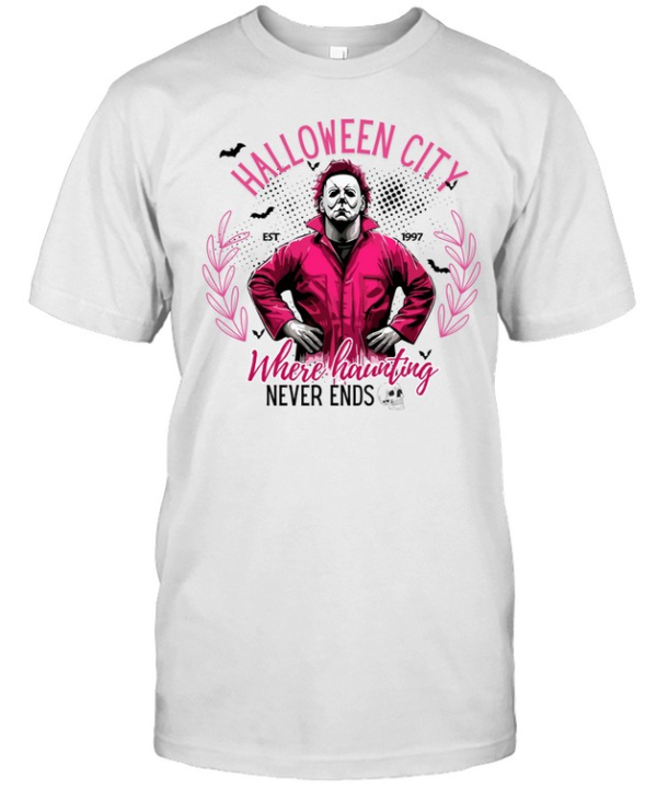 Halloween City Where Haunting Michael Myers Slasher T- Classic Men's T-shirt