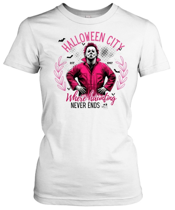 Halloween City Where Haunting Michael Myers Slasher T- Classic Women's T-shirt