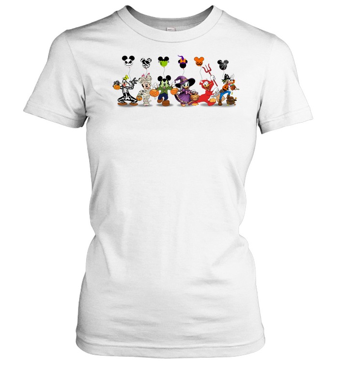 Halloween Spooky Friends Trick Or Treat Costumes T- Classic Women's T-shirt