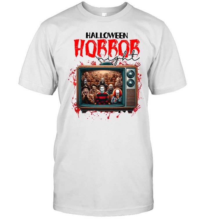 Horror Night Retro TV Movie Cinema Slashers Halloween T- Classic Men's T-shirt Horror Night Retro TV Movie Cinema Slashers Halloween T- Classic Men's T-shirt