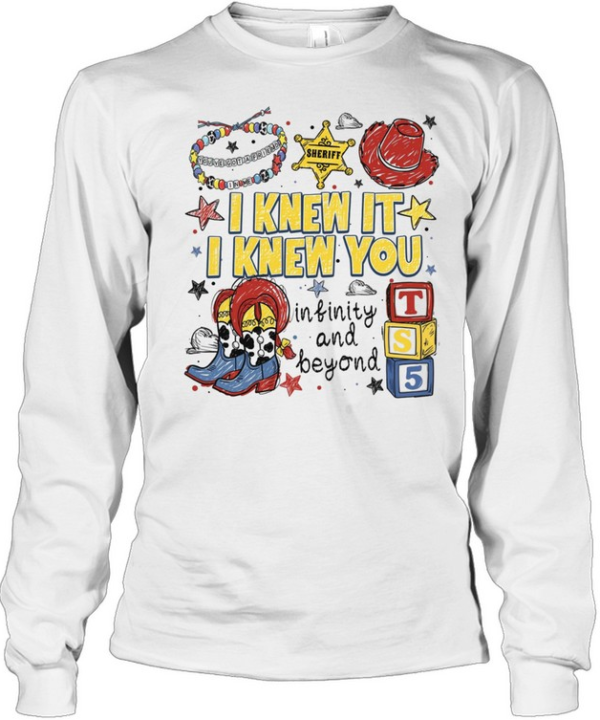 I Knew It I Knew You Toy Story Cowgirl Boots Sheriff Graphic  Long Sleeved T-shirt