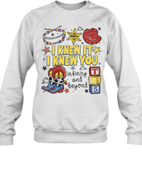 I Knew It I Knew You Toy Story Cowgirl Boots Sheriff Graphic  Unisex Sweatshirt
