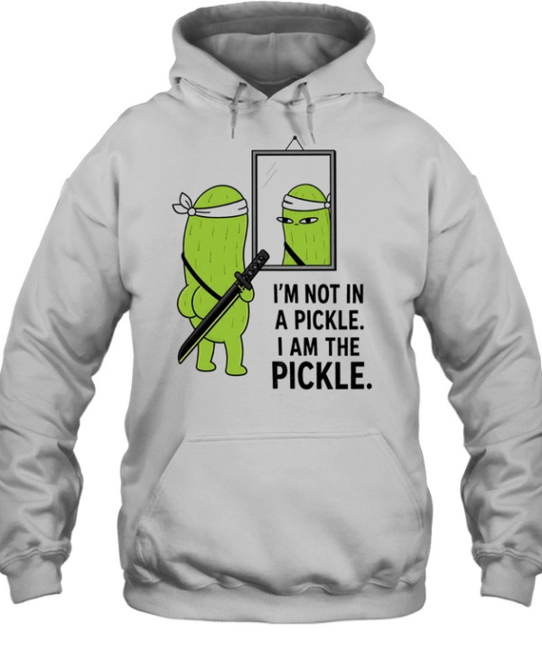 I’m not in a pickle I am the cartoon samurai katana mirror reflection Unisex Hoodie