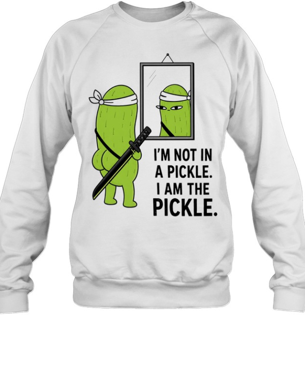 I’m not in a pickle I am the cartoon samurai katana mirror reflection Unisex Sweatshirt