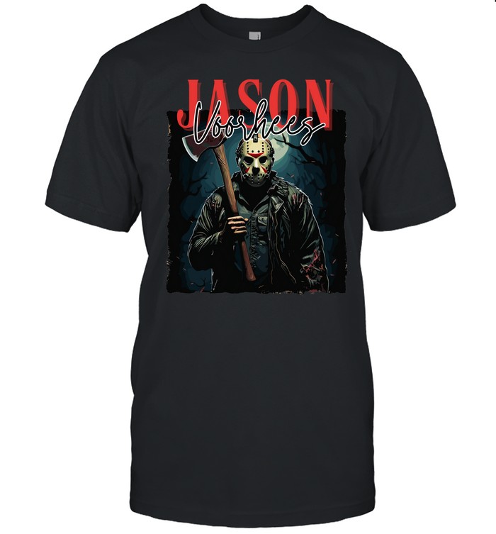Jason Voorhees Bloody Axe Camp Crystal Lake Halloween Horror Classic Men's T-shirt Jason Voorhees Bloody Axe Camp Crystal Lake Halloween Horror Classic Men's T-shirt