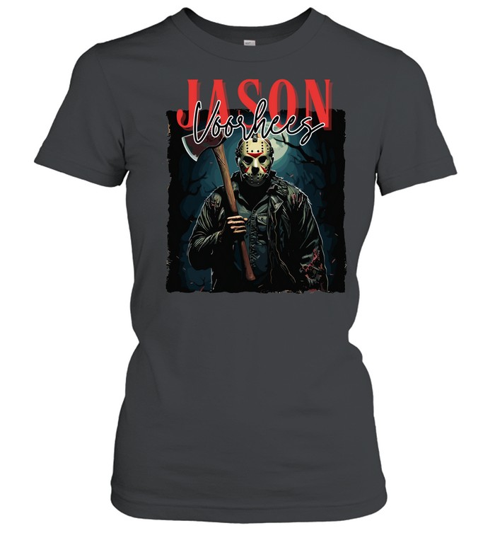 Jason Voorhees Bloody Axe Camp Crystal Lake Halloween Horror Classic Women's T-shirt