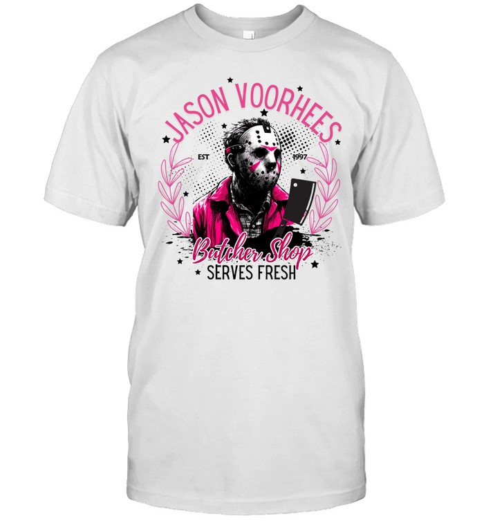 Jason Voorhees Butcher Pink Hockey Mask Slasher Halloween T- Classic Men's T-shirt Jason Voorhees Butcher Pink Hockey Mask Slasher Halloween T- Classic Men's T-shirt