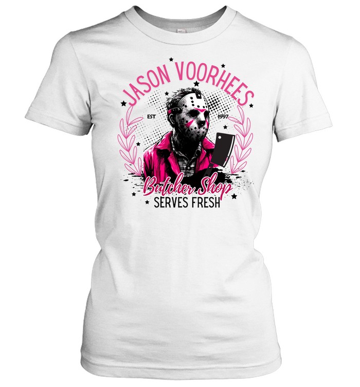 Jason Voorhees Butcher Pink Hockey Mask Slasher Halloween T- Classic Women's T-shirt