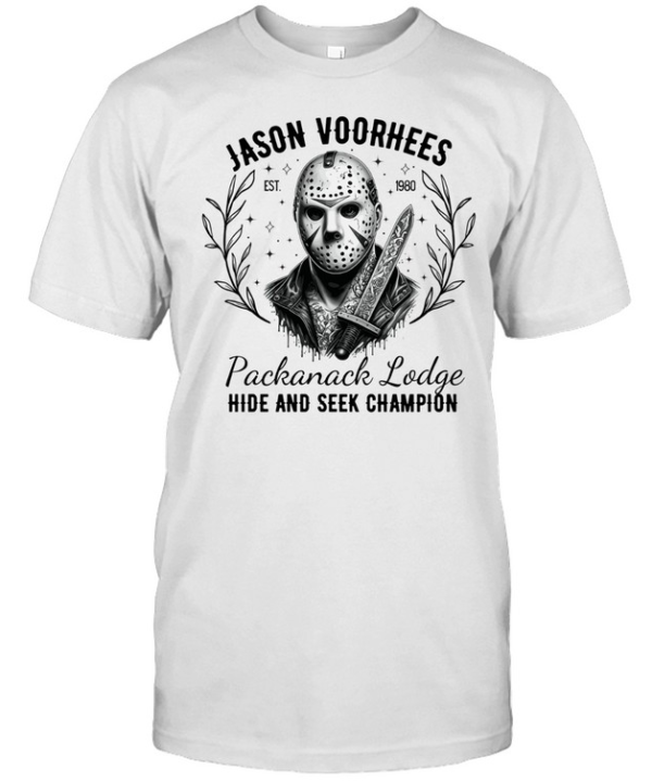 Jason Voorhees Floral Dagger Hockey Mask Slasher Halloween T- Classic Men's T-shirt