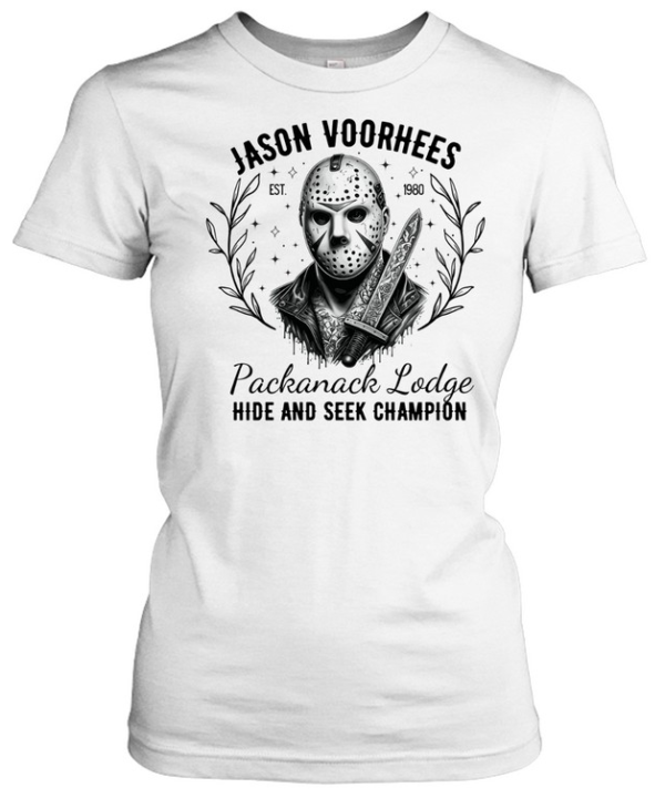 Jason Voorhees Floral Dagger Hockey Mask Slasher Halloween T- Classic Women's T-shirt