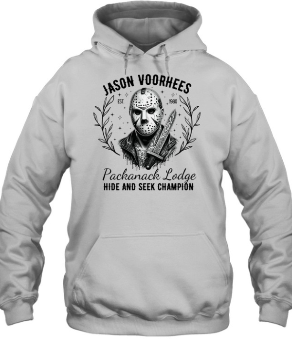Jason Voorhees Floral Dagger Hockey Mask Slasher Halloween T- Unisex Hoodie