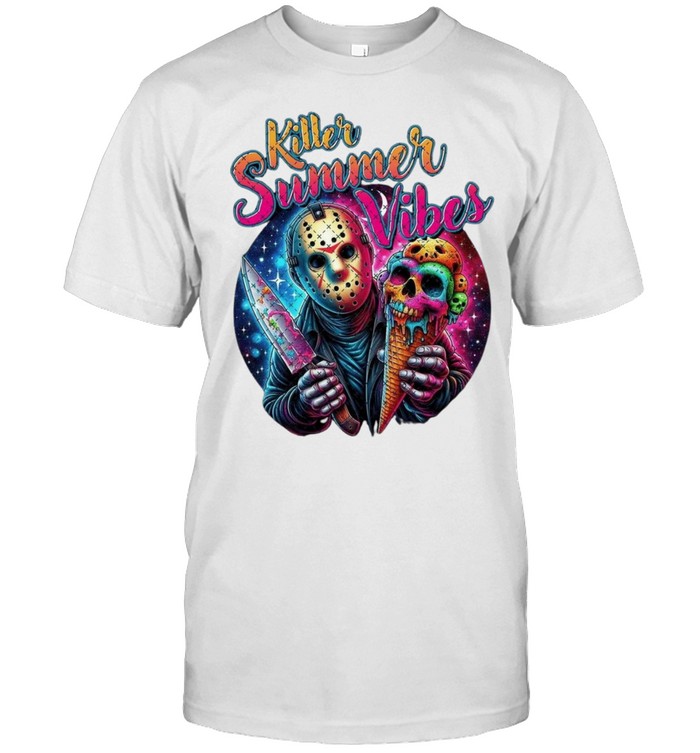 Killer Summer Vibes Jason Voorhees Ice Cream Skull Halloween Horror Classic Men's T-shirt Killer Summer Vibes Jason Voorhees Ice Cream Skull Halloween Horror Classic Men's T-shirt