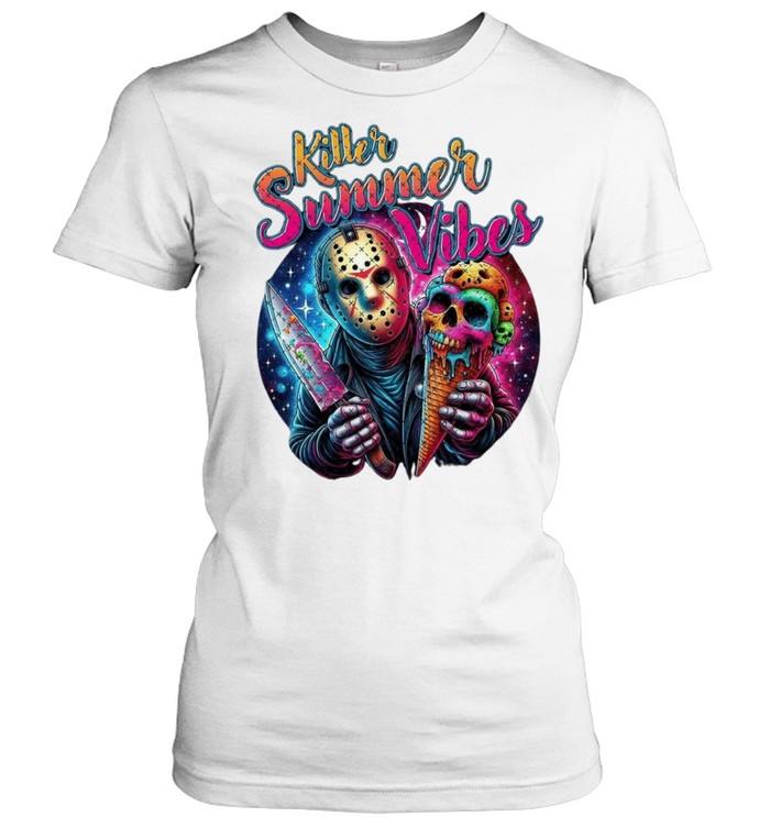 Killer Summer Vibes Jason Voorhees Ice Cream Skull Halloween Horror Classic Women's T-shirt