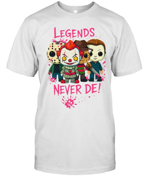 Legends Never Die Horror Slasher Chibi Figures Halloween Graphic  Classic Men's T-shirt