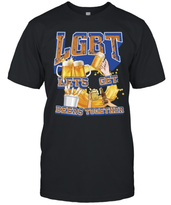 LGBT Lets Get Beers Together  Classic Men's T-shirt