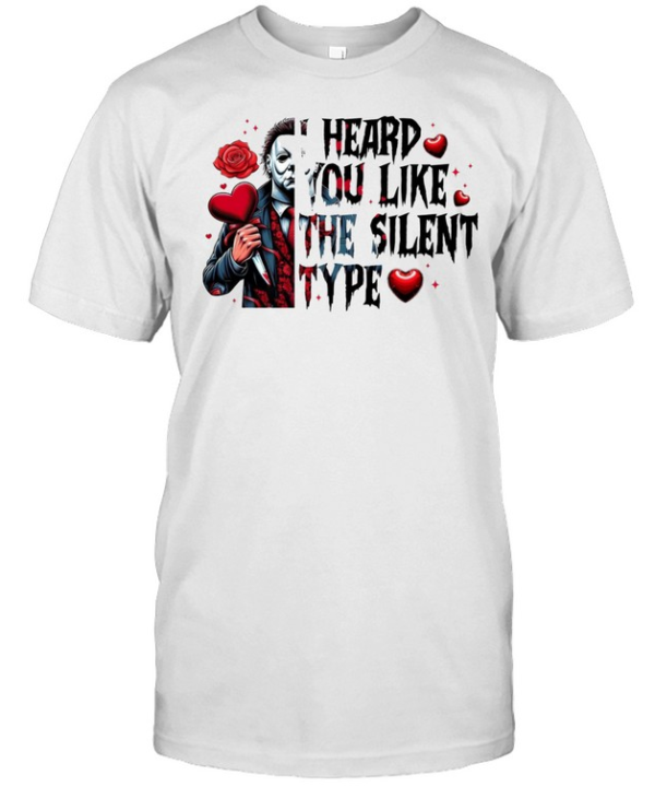 Michael Myers Heart Balloon Rose Halloween Horror Romance Graphic  Classic Men's T-shirt