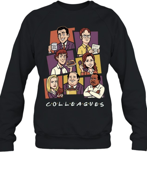 Michael Scott Dwight Schrute Jim Halpert Pam Beesly The Office Colleagues Unisex Sweatshirt