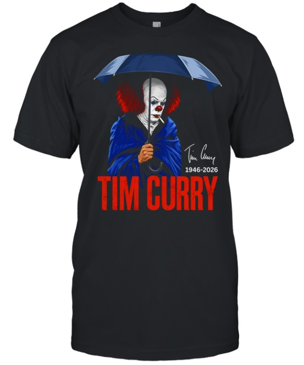 Pennywise IT Tim Curry 1946 2026 Memorial tribute fan art actor horror film  Classic Men's T-shirt