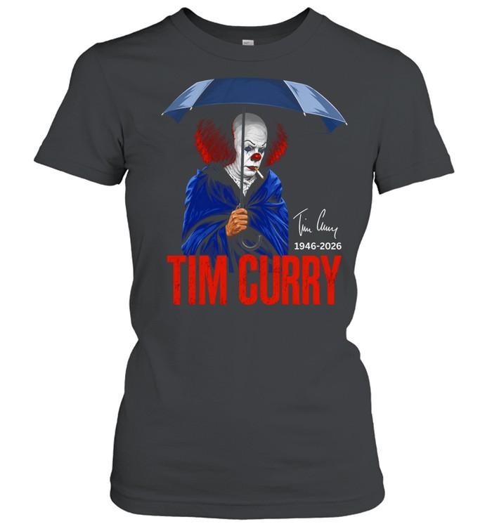 Pennywise IT Tim Curry 1946 2026 Memorial tribute fan art actor horror film Classic Women's T-shirt