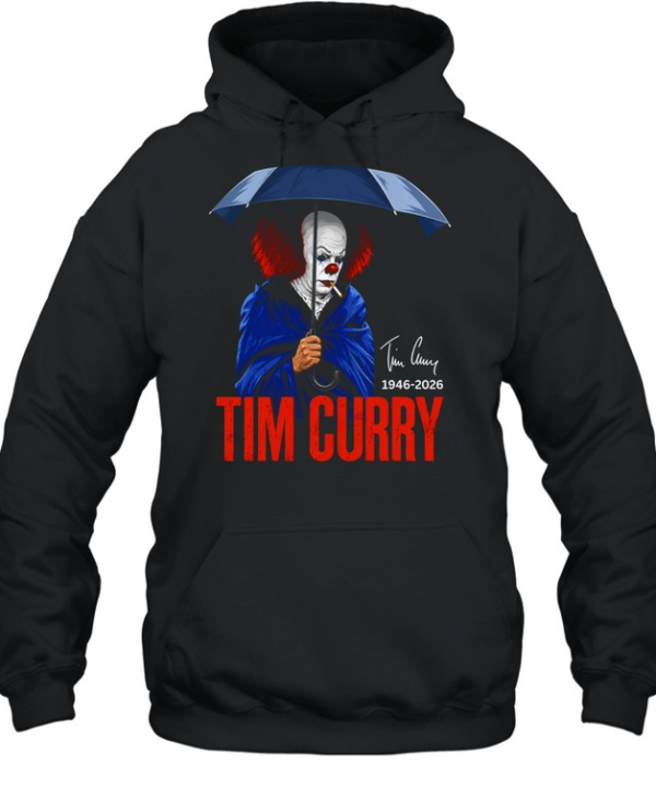 Pennywise IT Tim Curry 1946 2026 Memorial tribute fan art actor horror film Unisex Hoodie
