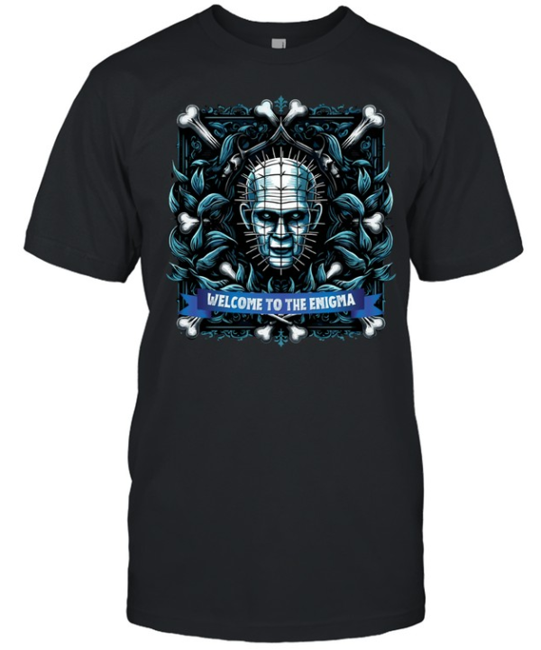 Pinhead Welcome To The Enigma Hellraiser Cenobite Horror  Classic Men's T-shirt