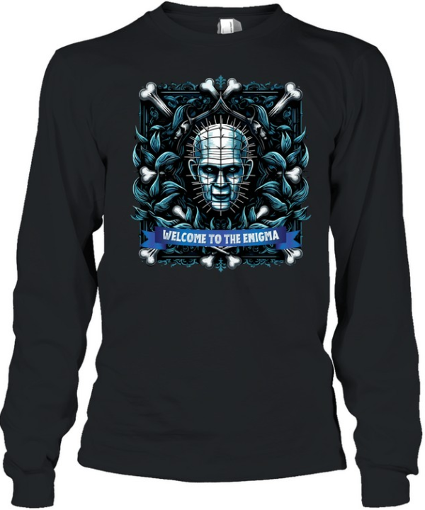 Pinhead Welcome To The Enigma Hellraiser Cenobite Horror Long Sleeved T-shirt