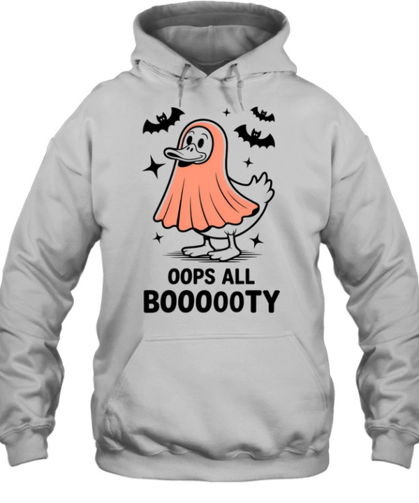 Pink Ghost Silhouette Minimalist Aesthetic Halloween T- Unisex Hoodie