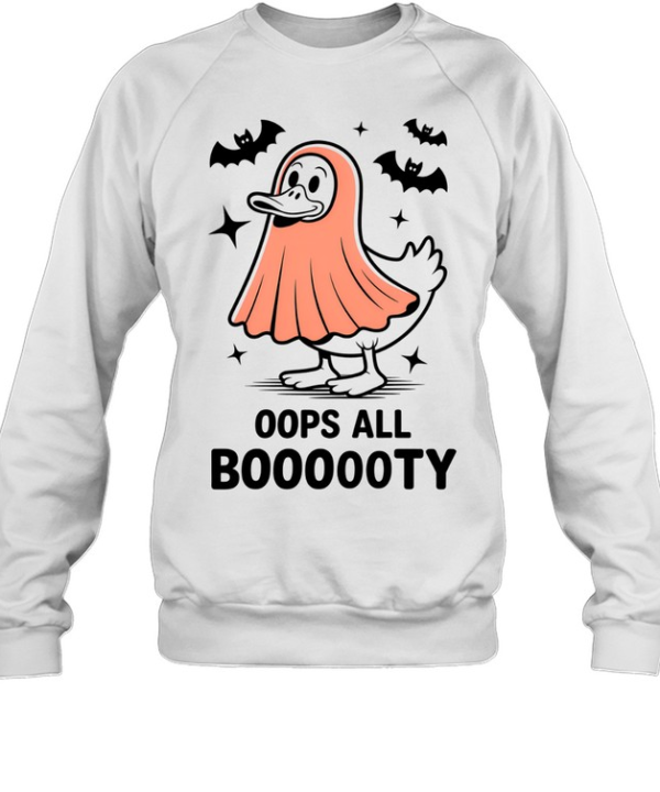 Pink Ghost Silhouette Minimalist Aesthetic Halloween T- Unisex Sweatshirt