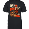 Retro He's From Texas Graphic Tee Chainsaw Slasher Jack O Lantern Farmhouse Spooky  Classic Men's T-shirt