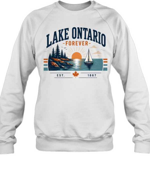 Retro Lake Vacation Graphic Unisex Sweatshirt