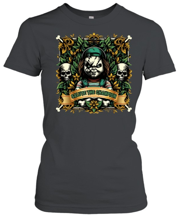 Salute The Champion Chucky Killer Doll Horror Halloween  Classic Women's T-shirt