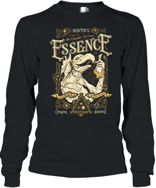 SkekTek The Dark Crystal Essence Anti Aging New Elixir Crystal Science  Long Sleeved T-shirt