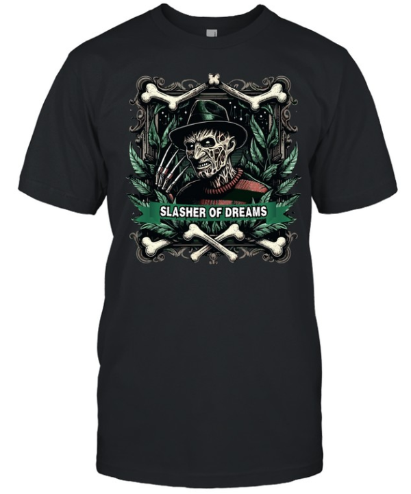 Slasher Of Dreams Freddy Krueger Horror Nightmare Graphic T- Classic Men's T-shirt