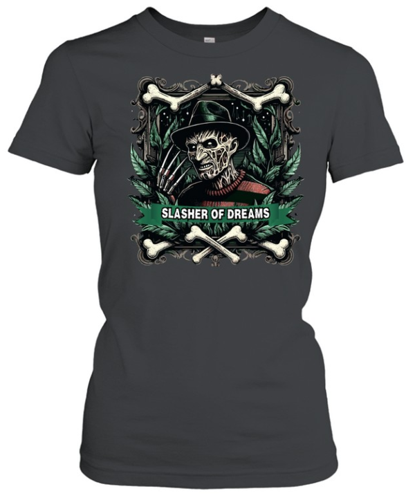 Slasher Of Dreams Freddy Krueger Horror Nightmare Graphic T- Classic Women's T-shirt