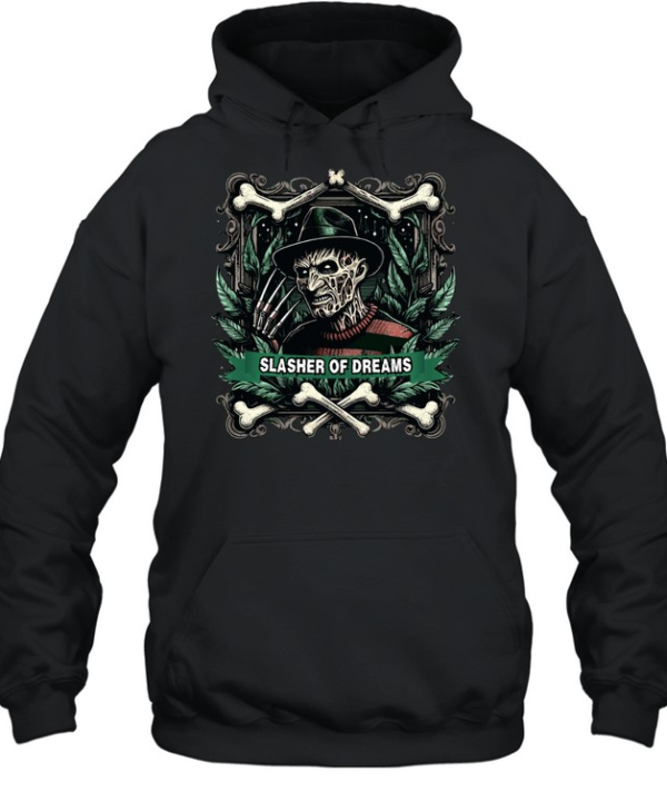 Slasher Of Dreams Freddy Krueger Horror Nightmare Graphic T- Unisex Hoodie