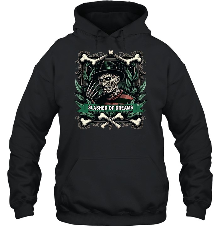 Slasher Of Dreams Freddy Krueger Horror Nightmare Graphic T- Unisex Hoodie Slasher Of Dreams Freddy Krueger Horror Nightmare Graphic T- Unisex Hoodie